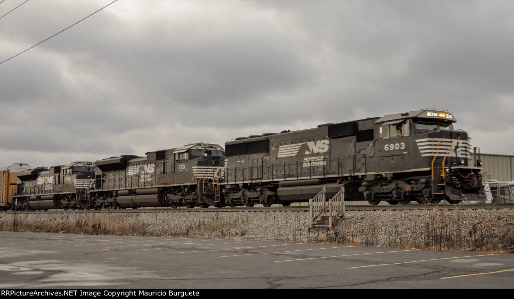 NS SD60E Locomotive leading a train